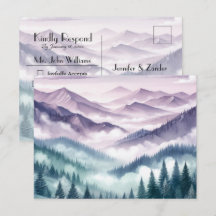 Lavender Frost im Alpine Mist Hochzeits-Antwort
