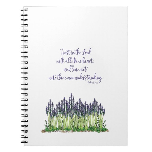 Lavender Garden Design Notebook. Notizblock (Vorderseite)