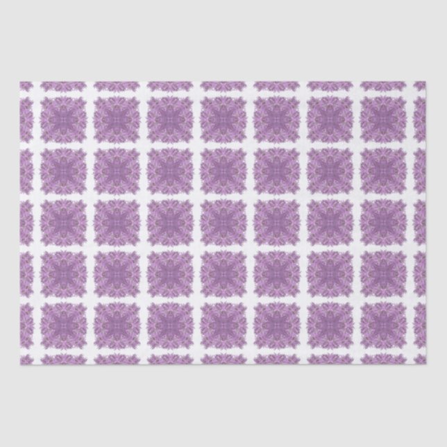 Lavender Geometric Gift Bag Seidenpapier (Vorderseite)