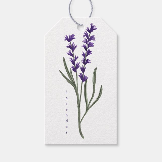 Lavender-Geschenk-Tag Geschenkanhänger (Vorderseite)