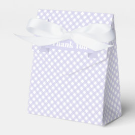 Lavender Gingham Pattern Vielen Dank für Ihre Unte Geschenkschachtel