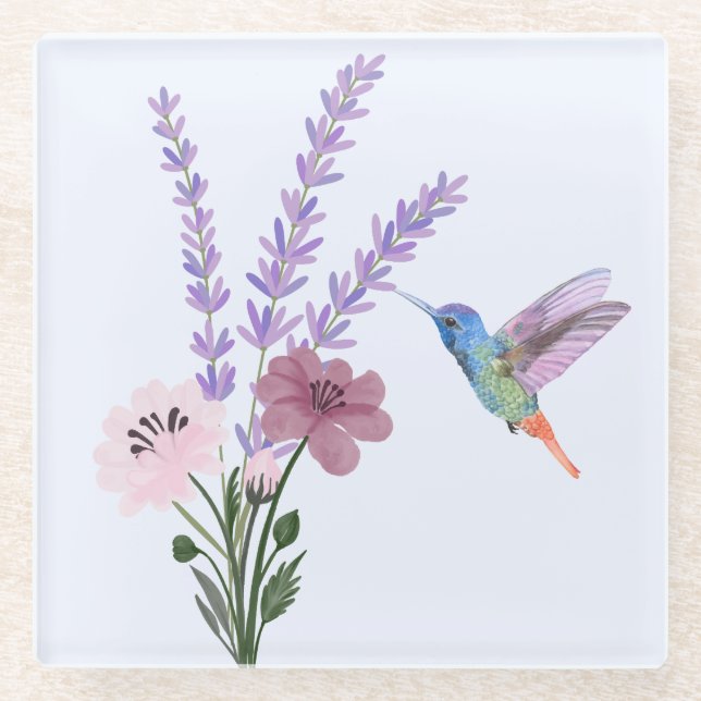 Lavender Glass Untersetzer (Vorderseite)