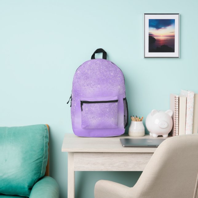 Lavender Glitzer Bedruckter Rucksack (InSitu)