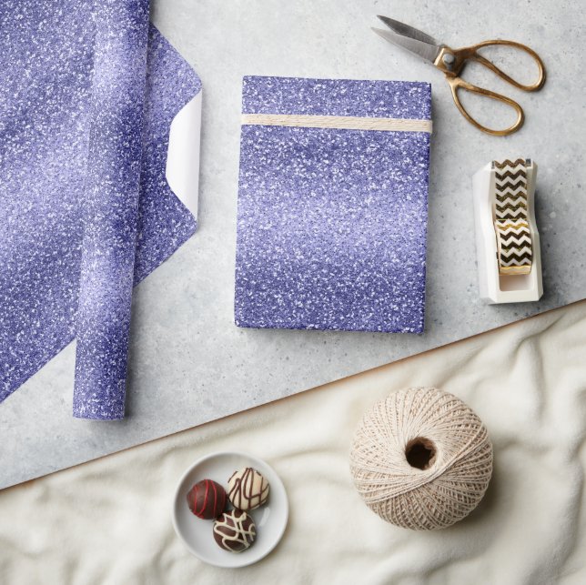 Lavender Glitzer Sparkle Party Shine Geschenkpapier (Kunsthandwerk)