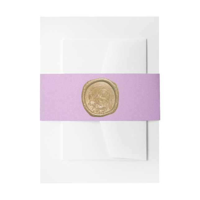 Lavender & Gold Einladungsbanderole (Vorderseite Beispiel)