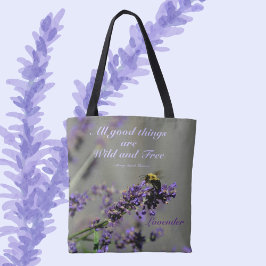 Lavender Good Things Wilde und freie Hummeln Tasche