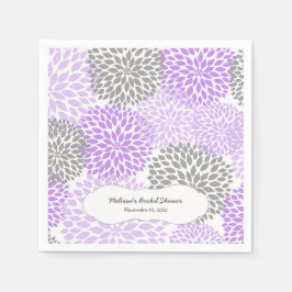 Lavender Gray Dahlia mums / Ihre eigene Formulieru Serviette