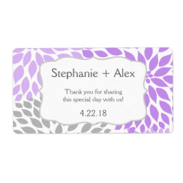 Lavender & Gray Mum Water Flasche - passen Sie sie