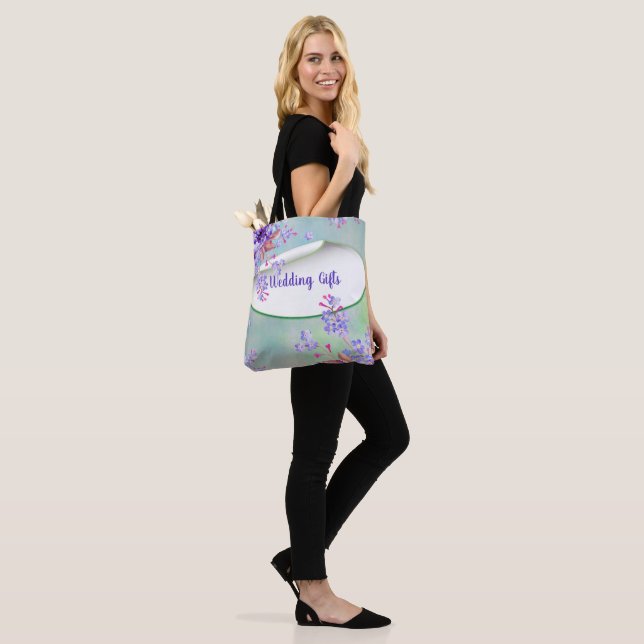 Lavender Green Wedding-Geschenke Tasche (Am Model)