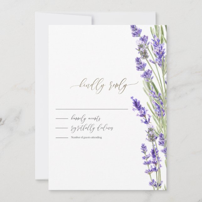 Lavender Greenery UAWG Einladung (Vorderseite)