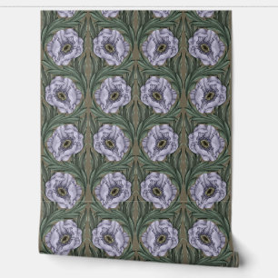 Lavender Haze Floral Wall Mural Tapete