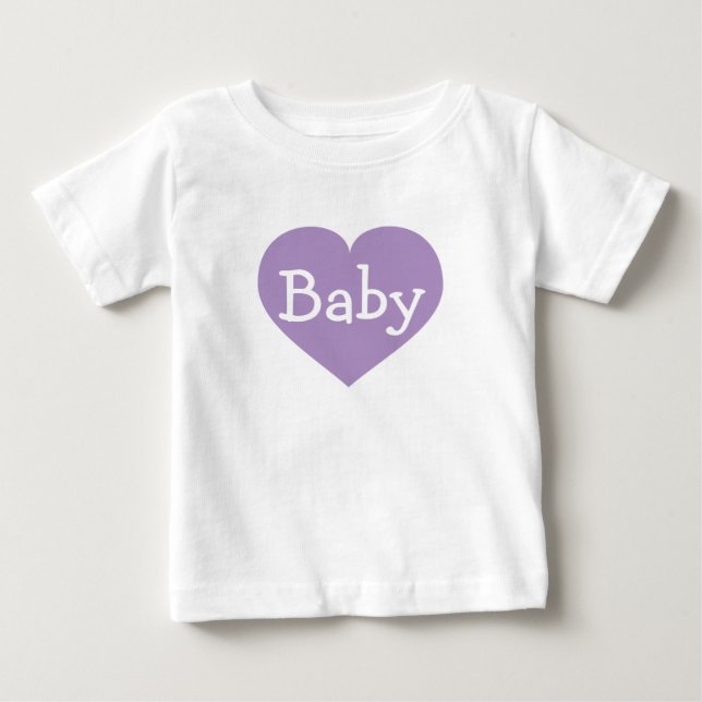 Lavender Heart Baby T-shirt (Vorderseite)