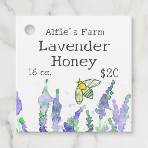 Lavender Honey Canning Jar Étiquette apiculteur