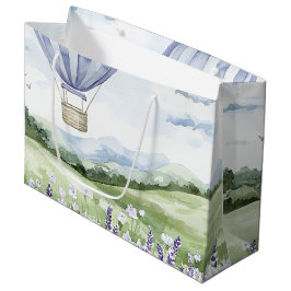Lavender Hot Air Ballon Floral Brautparty Große Geschenktüte