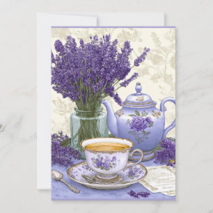 Lavender Hour Floral Calm Einladung