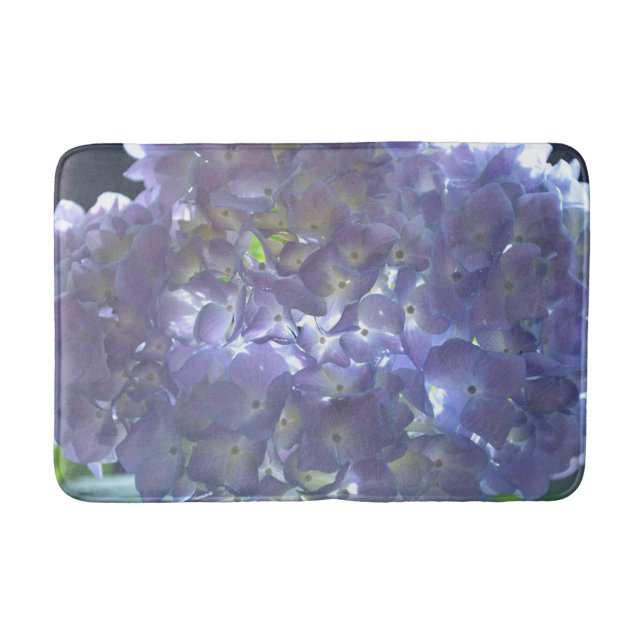 Lavender Hydrangeas violette Blumen Badematte (Vorderseite)
