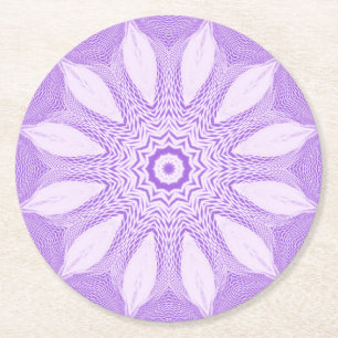 Lavender-Imitate - Design Runder Pappuntersetzer