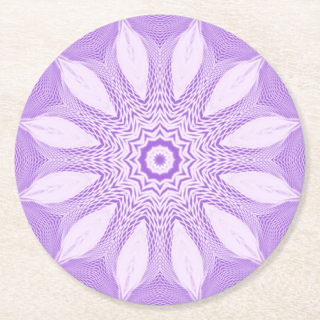 Lavender-Imitate - Design Runder Pappuntersetzer (Vorderseite)