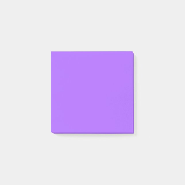 Lavender Indigo Solid Schlicht Post-it Klebezettel (Vorderseite)