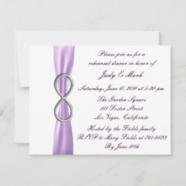 Lavender Infinity Probe Abendessen Einladung