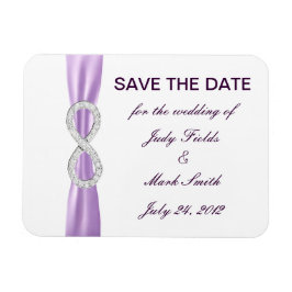 Lavender Infinity speichern Sie das Datumsfenster Magnet