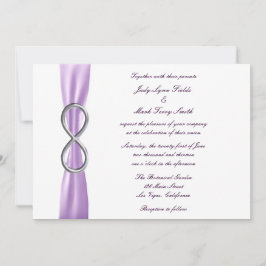 Lavender Infinity Wedding Einladung