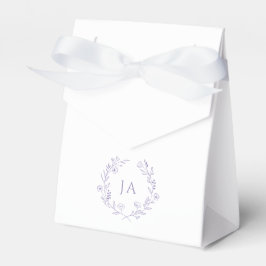 Lavender Initials Wedding Geschenkschachtel