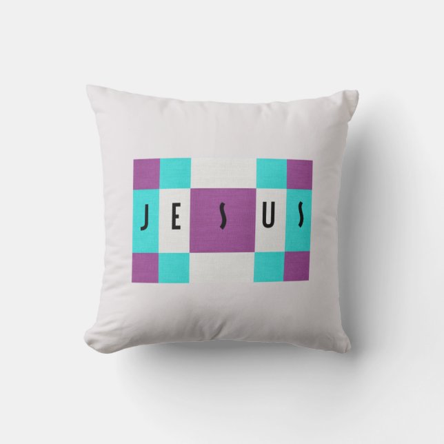 Lavender Jesus Accent Pillow Kissen (Vorderseite)