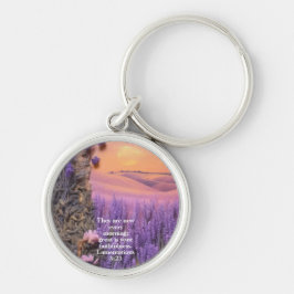 Lavender  keychain Lamentations 3:23 Schlüsselanhänger