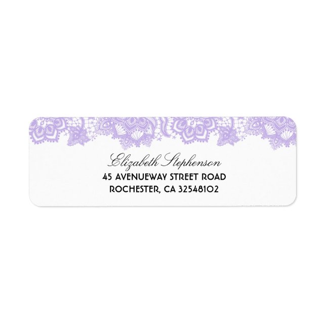 Lavender Lace Elegant White Wedding (Vorne)