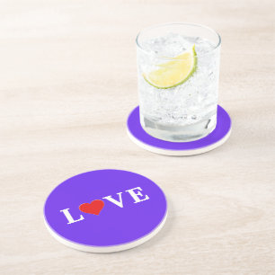 Lavender LIEBE Elegant Stilvoll Getränkeuntersetzer