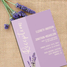 Lavender Liebe Hochzeitsempfang Einladung