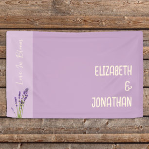 Lavender Liebe Wedding Banner