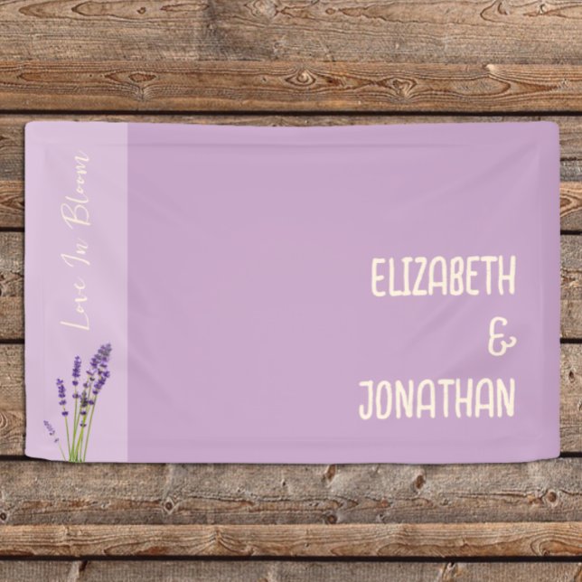 Lavender Liebe Wedding Banner (Von Creator hochgeladen)