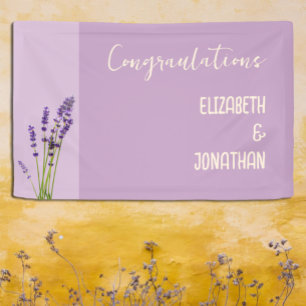 Lavender Liebe Wedding Banner