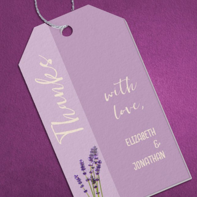 Lavender Liebe Wedding Geschenkanhänger (Von Creator hochgeladen)