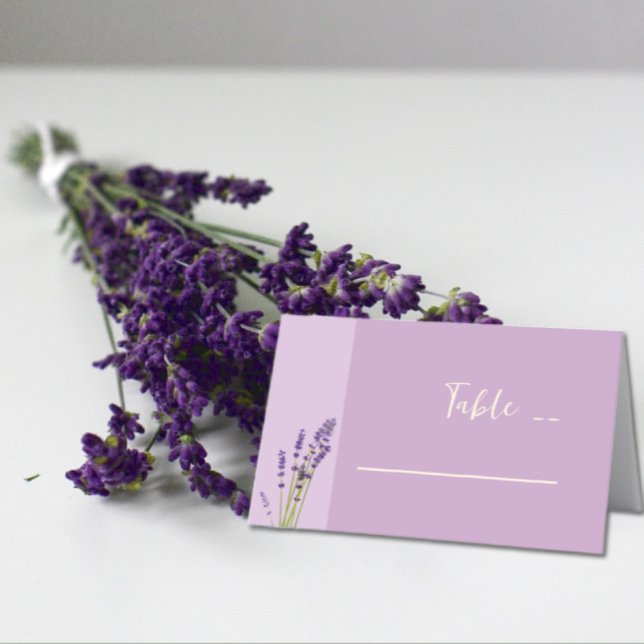 Lavender Liebe Wedding Platzkarte (Von Creator hochgeladen)