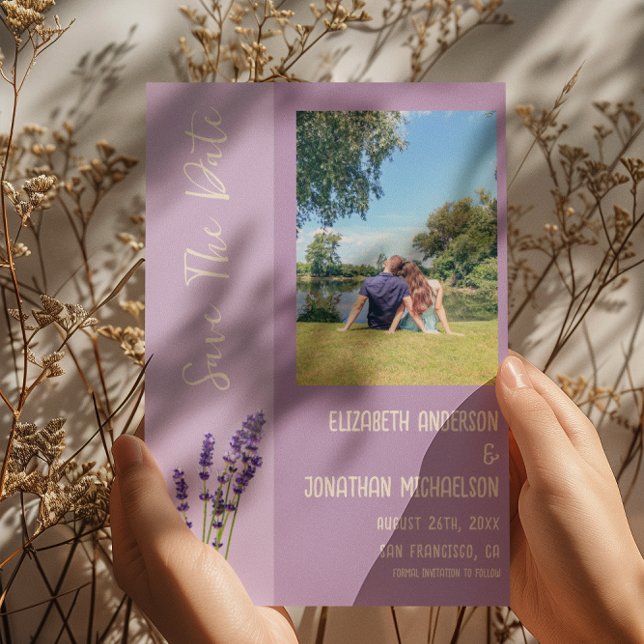 Lavender Liebe Wedding Save The Date (Von Creator hochgeladen)