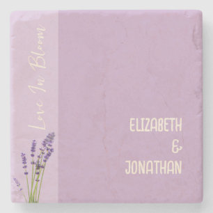 Lavender Liebe Wedding Steinuntersetzer