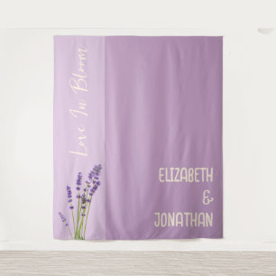 Lavender Liebe Wedding Wandteppich