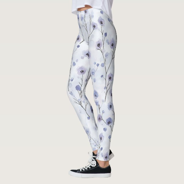 Lavender Lila Chic Blume Leggings (Links)
