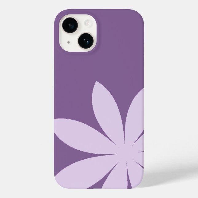 Lavender Lila Daisy Case-Mate iPhone Hülle (Rückseite)