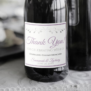 Lavender Lila & Gray Elegant Wedding Vielen Dank
