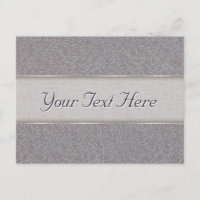 Lavender Lila Gray Embossed Leaf Vines Brocade