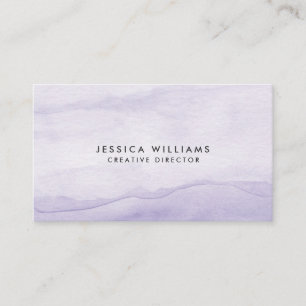 Lavender Lila Watercolor Ombre Creative Visitenkarte