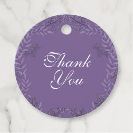 Lavender Lila Wedding Botanical Geschenkanhänger