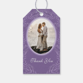 Lavender Lila Wedding Botanical Geschenkanhänger