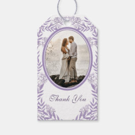 Lavender Lila Wedding Botanical Geschenkanhänger