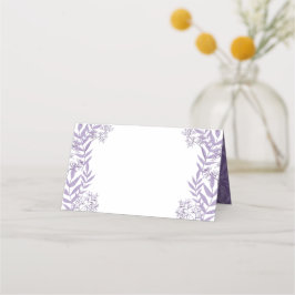 Lavender Lila Wedding Vintag Botanical Platzkarte
