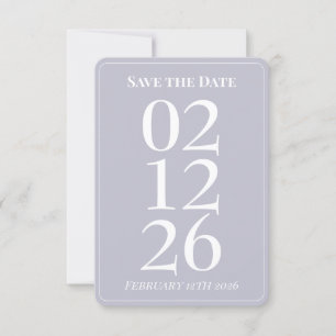 Lavender Lila Whimsical Wedding Speichern Sie das Einladung